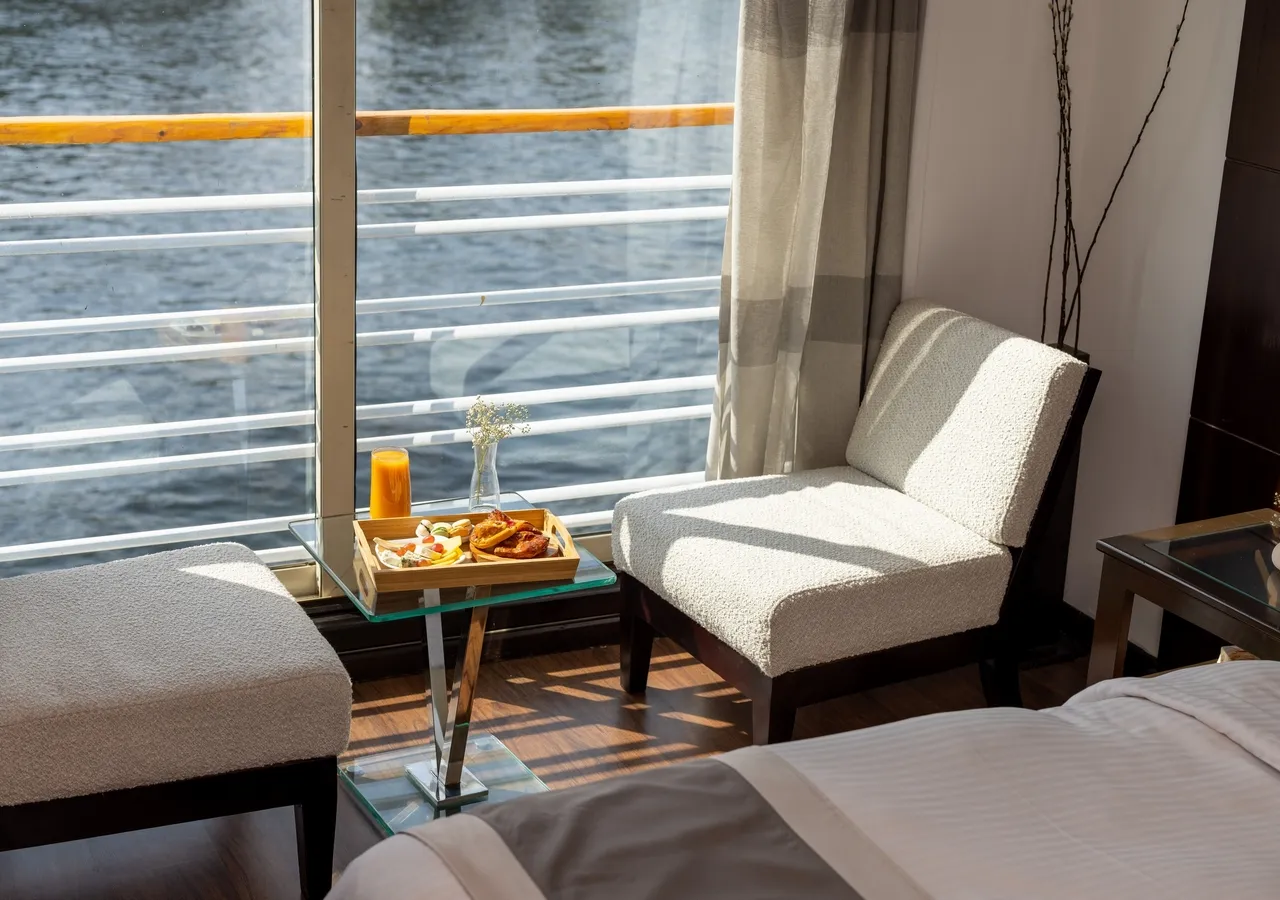 Cabin aboard the Farah Nile Cruise Nile cruise